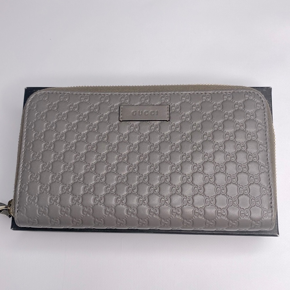 Gucci Gray Embossed Wallet